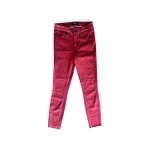 PAIGE red jeans pants Hoxtron ankle Sz 26